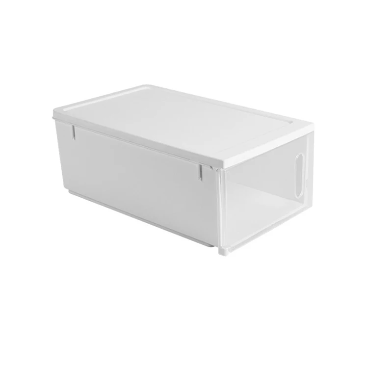 

stack clear hard plastic shoe box acrylic box for shoes, Clear transparent