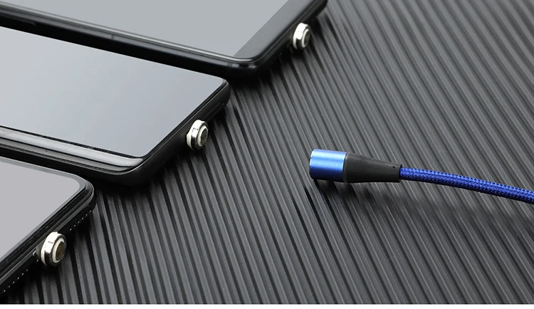 high selling nylon fabric 3a fast charging 3 in 1 magnetic led usb charging cable - ANKUX.COM