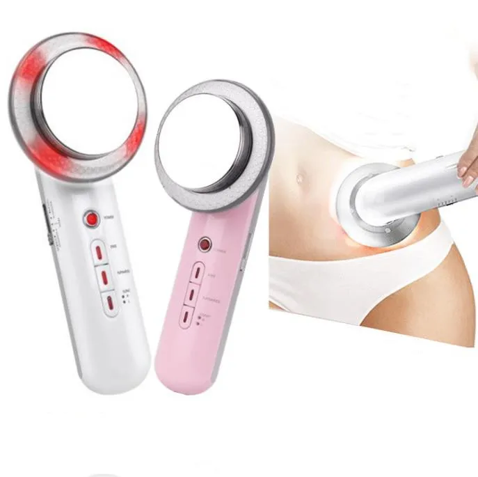 

Belly Waist Arm Leg Hip Gives Toned Skin Body Handheld Beauty Cellulite Massager Device For 3 in 1 Fat Remover Machine, White,pink