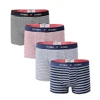 2019 Wholesale high quality Men's Underwear Stripe Models Cotton Classic Trunk