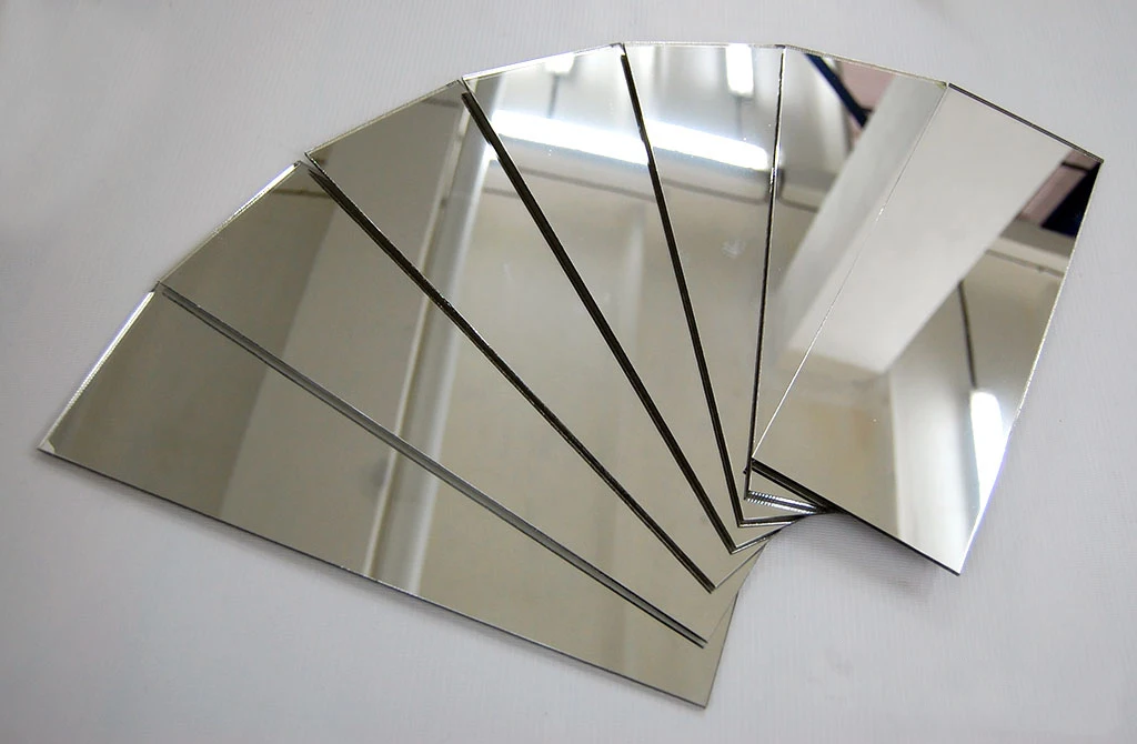 Silver Mirror Wall Panel 5Mm Glass Beveled Mirror Glass