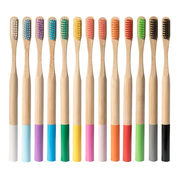 

Free Sample Soft charcoal bristle biodegradable eco import bamboo toothbrush, Natural bamboo color