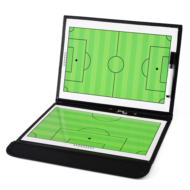 

Magnetic Coach Clipboard Soccer Tactical Portable Referee Strategy Board Kit with Dry Erase Marker Pen Football tactic Board, Blue