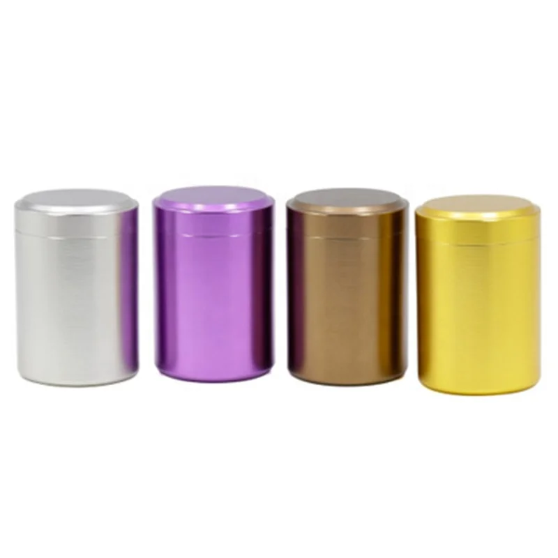 

Metal Round Portable Tobacco Box Smoke Accessories, Random