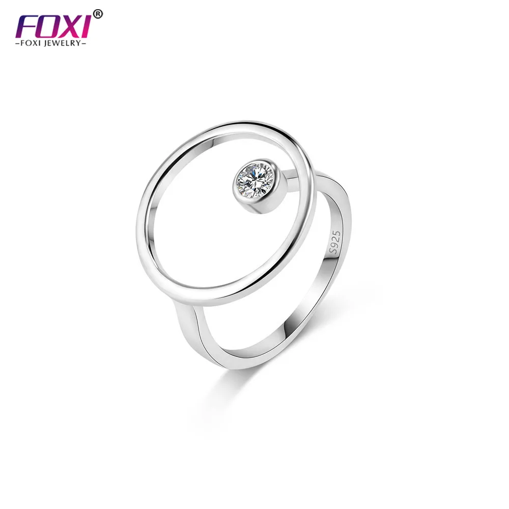 

WR3006 FOXI jewelry waterproof women ring wholesale male vintage wedding sterling silver statement ring, Gold color