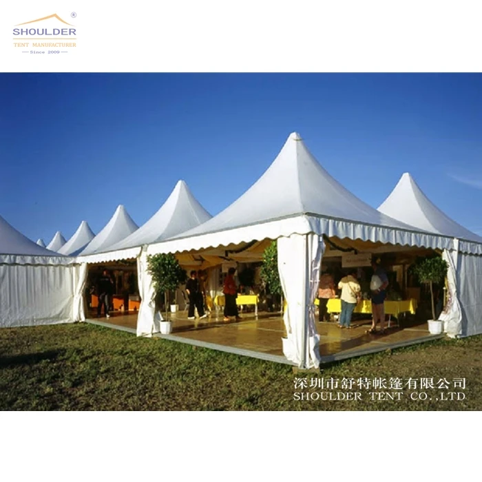 

PVC pagoda tent heavy duty event tents gazebo, White transparent customized