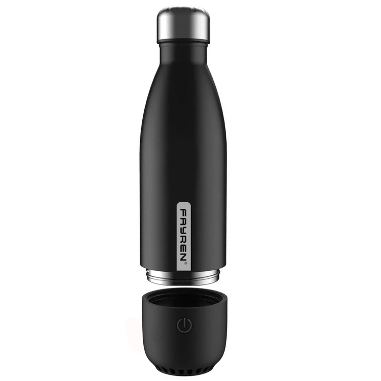 

Portable Cola Shape Smart Thermos Double Wall Insulated Stainless Steel Music Travel Sport Water Bottle with Wireless Speaker, Customized colors acceptable
