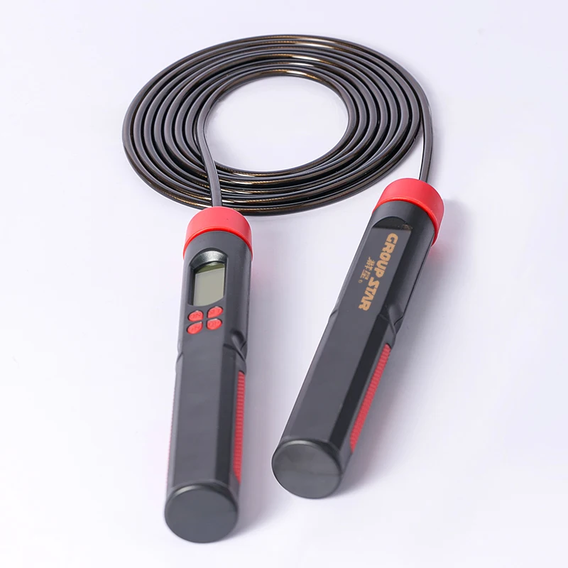 

Speed Jumping Rope Counter for Fitness Training Adjustable Digital Counting Skipping Rope Workout, Black