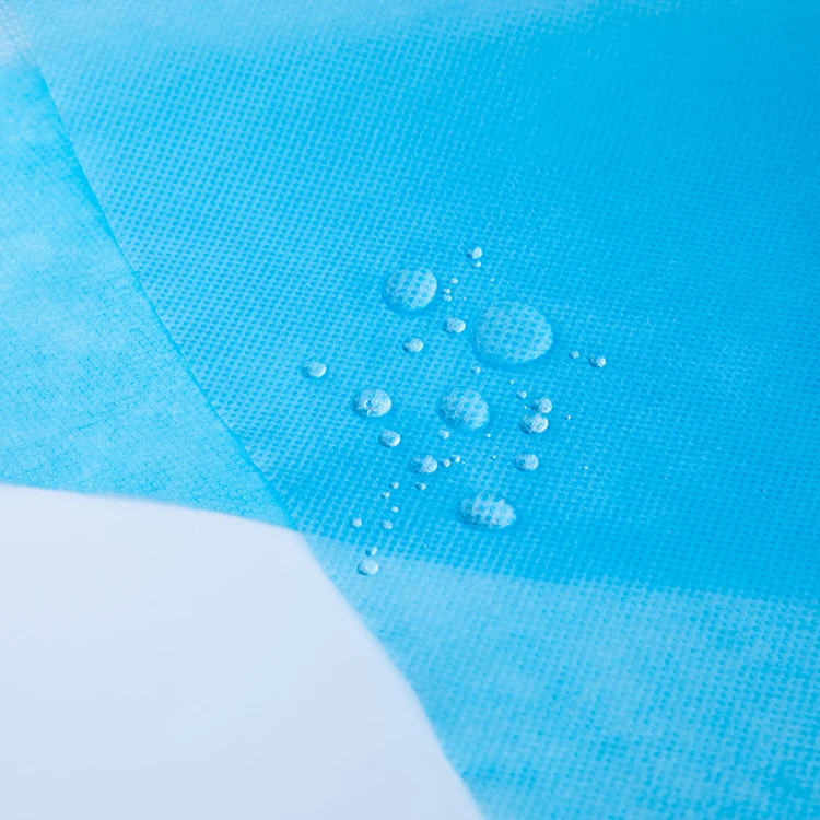 
Medical blue pp non-woven fabric for surgical towels and bed sheets 