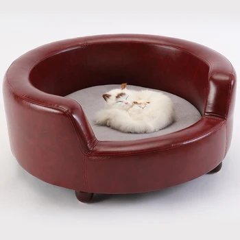 leather dog sofa bed