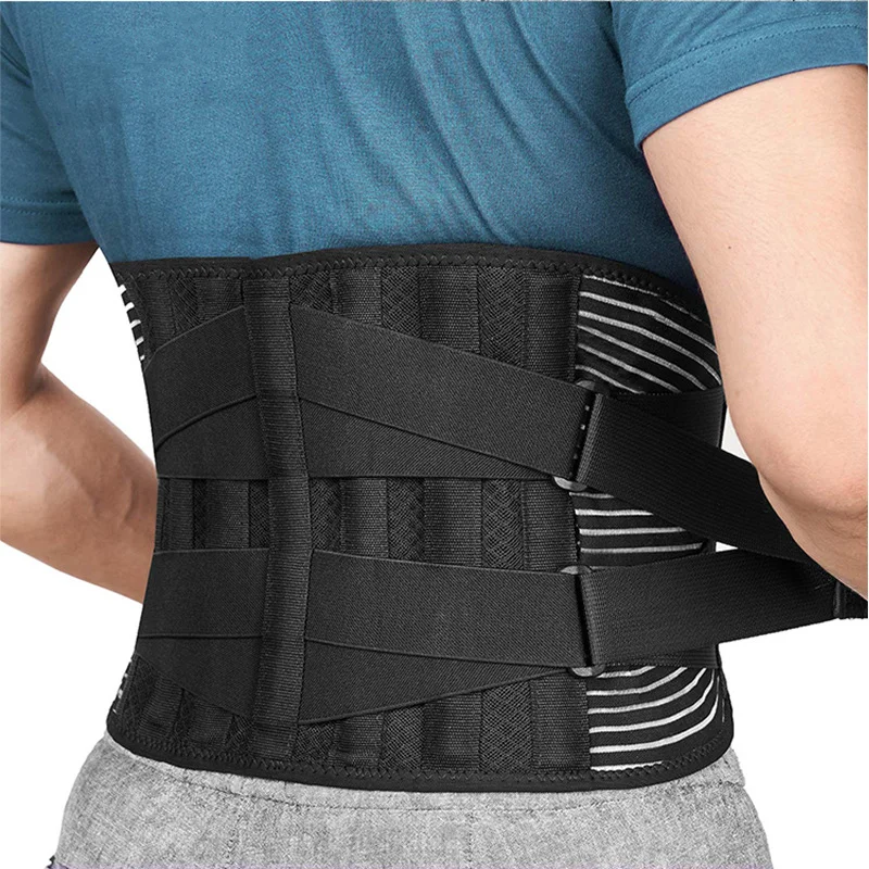 

Breathable Lower Back Pain Relief Sciatica Lumbar Support Belt Waist Support Trainer Belt Back Braces Black Adult OEM/ODM CN;GUA