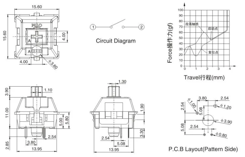 Mx Axis Mechanical Keyboard Switch Pg150q01 Buy Computer Keyboard