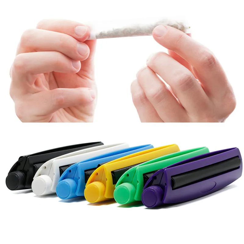 

Portable Cigarette Rolling Machine Plastic Cone Joint Manual Tobacco Roller Maker For 110mm Raw Rolling Papers Weed Accessories