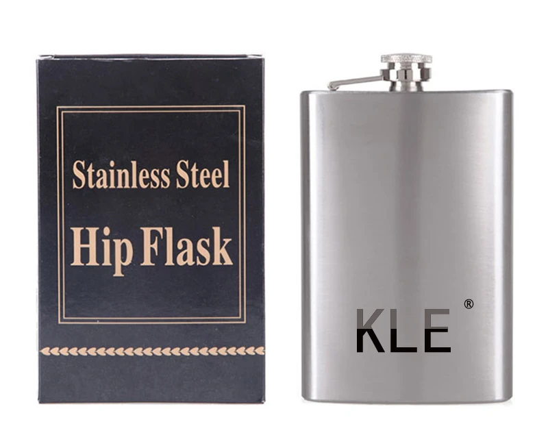 

6oz Whiskey Flask Mini Hip Flask with Funnel Promotion Stainless Steel NEW Metal Wisky Flask Whisky Drinking Opp Bag+white Box, Customized colors acceptable