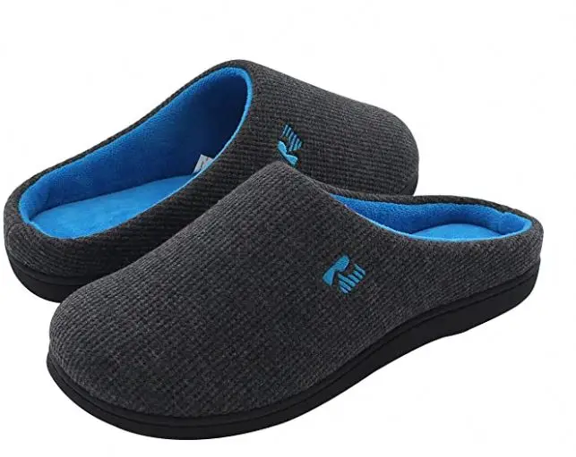 

Easy on/off hands-free,style Men's Original Two-Tone Memory Foam Slipper