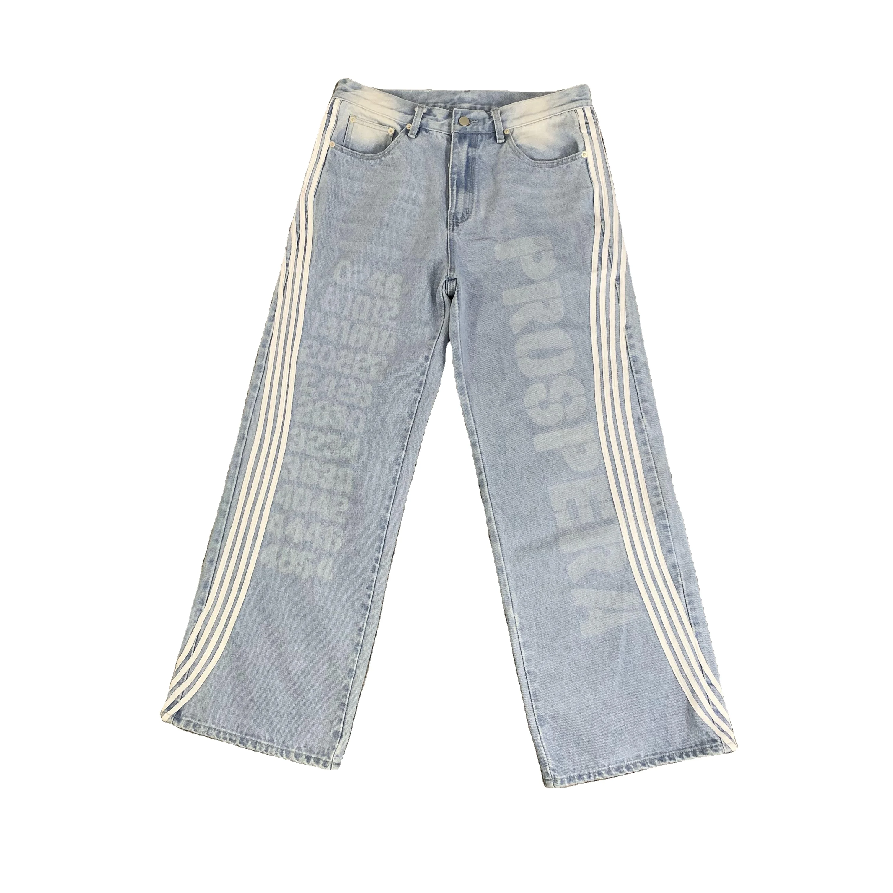 DENIMGUYS Side Stripe Baggy Loose Washed Vintage Jeans