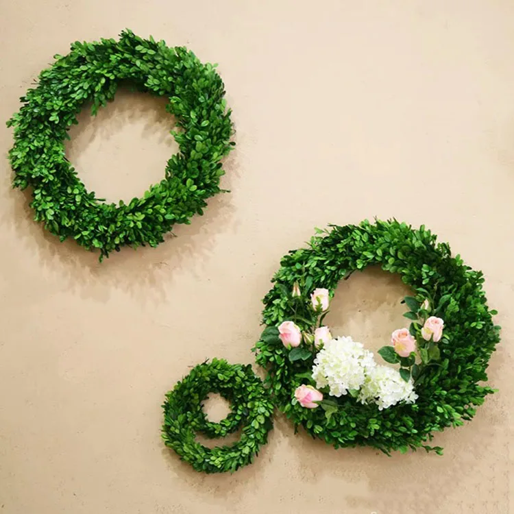 Small Moq Boxwood Preserved Boxwood Wreath Mini Wreath Set Of 3 S-m-l ...