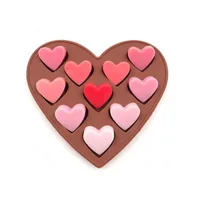 

10 cavity heart shaped silicone mold for chocolate mini soap candy