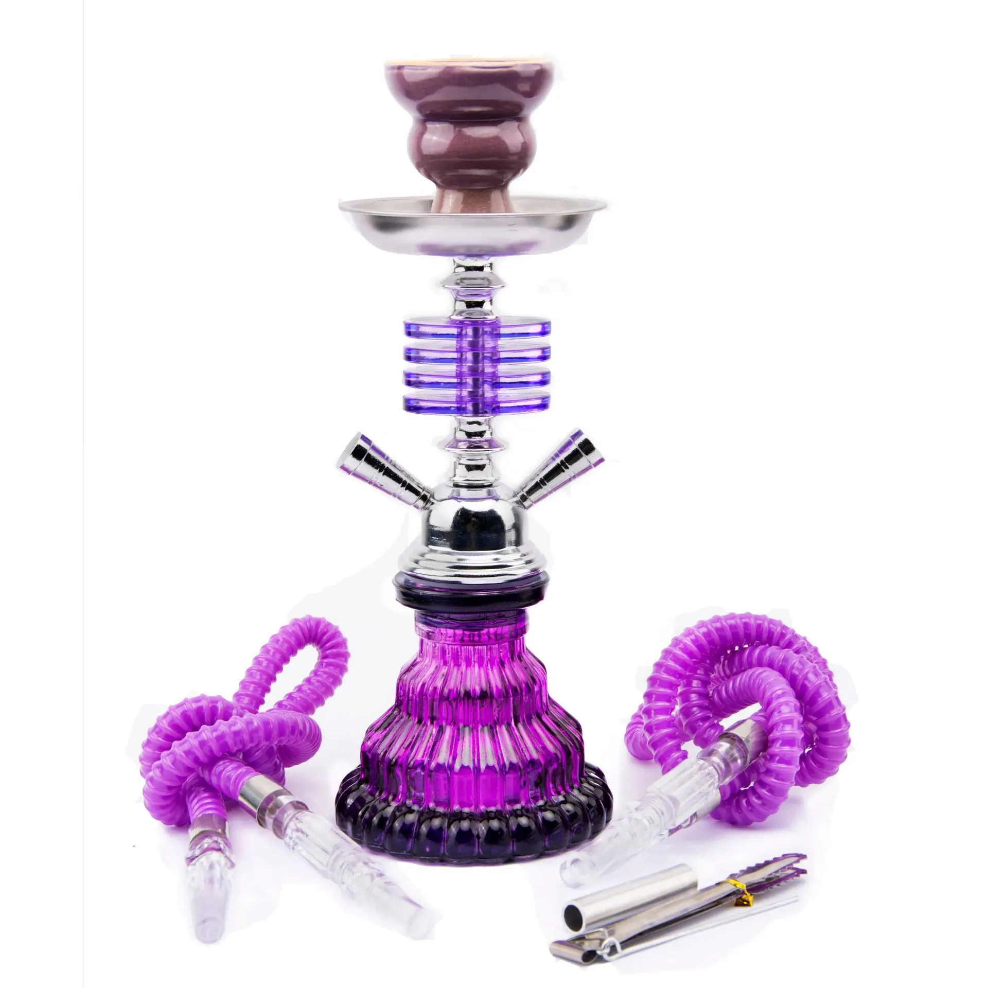 

Custom Arab wholesale Hookah small portable Shisha Hookah water bottle set water pipe fittings Hookah accessories, Mix colors