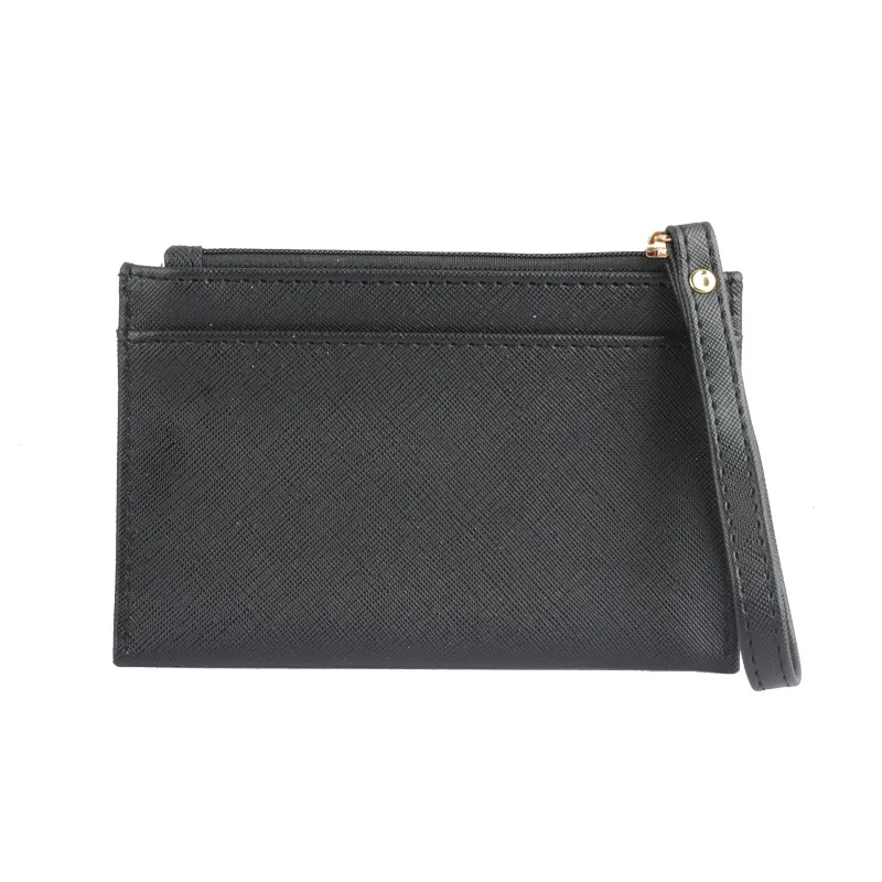 

BSCI Factory Free Sample Women Custom Color Saffiano Leather Coin Purse Credit Card Holder Wallet