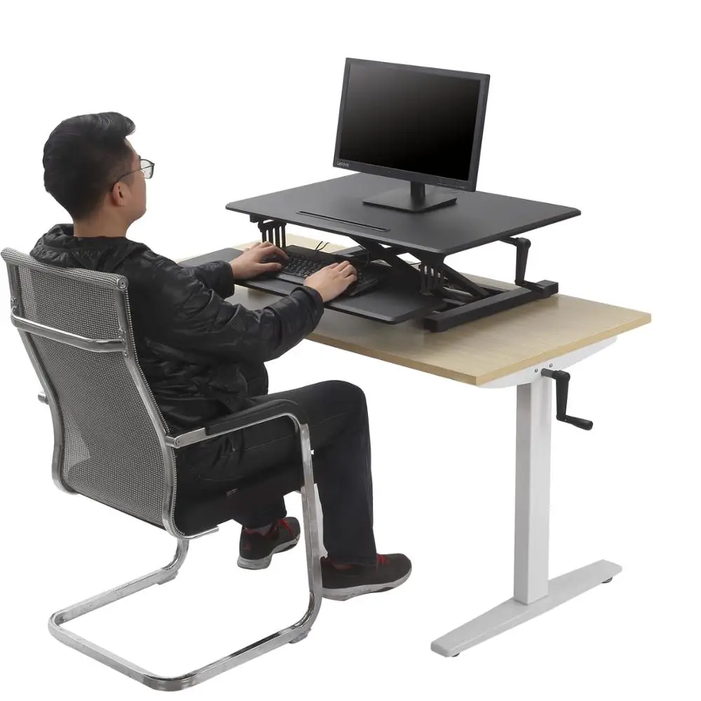 ERGOR современный офис рабочая станция ноутбук, компьютер Кабриолет стоя стол с рукояткой