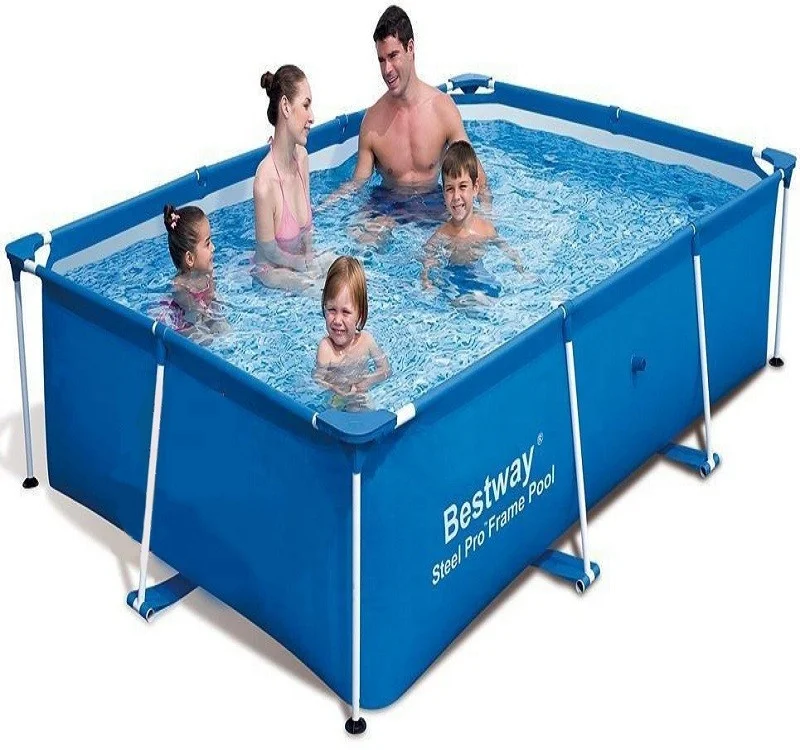 

Bestway above ground swimming pool 56405 Inflatable Water Tank steel pool for homes, Blue