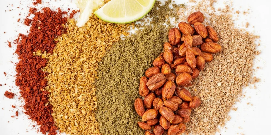 Natural healing spices including oregano, garlic, and paprika.