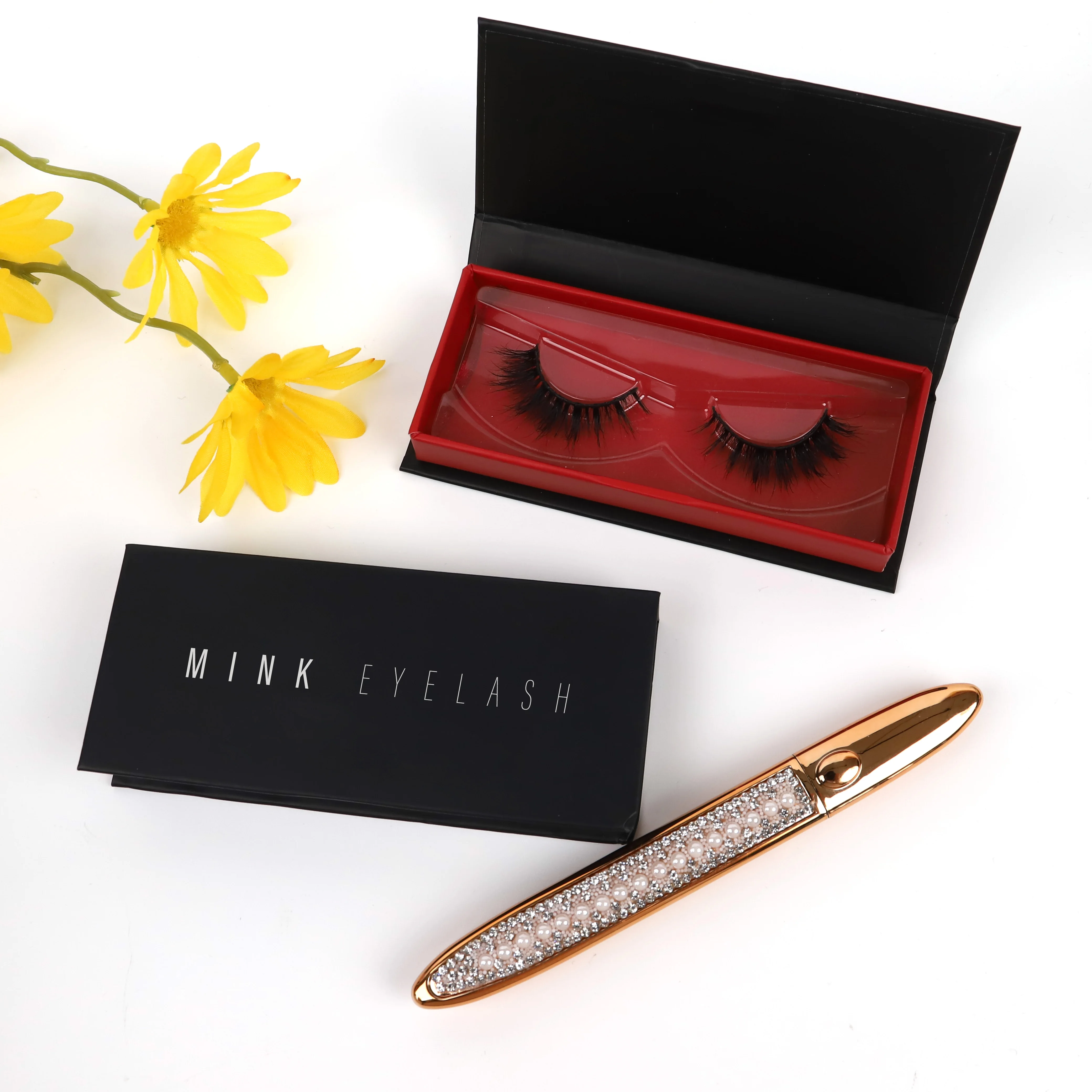 

wholesale price your logo box handmade real mink 3d lashes
