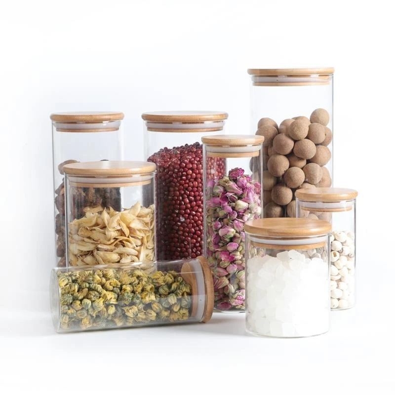 

2021 China Wholesale high sales popular transparent glass jar with lid 8.5cm*10cm
