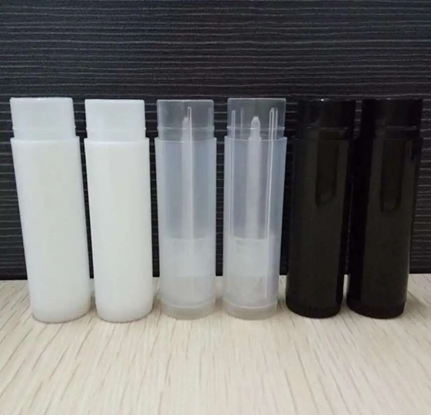 

round empty 5g lip balm tube directly fill lipstick tube case lip balm case