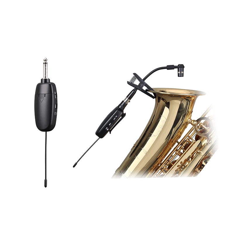 

Factory professional product Portable saxophone microphone wireless instrumental system musical instrument condenser microphone