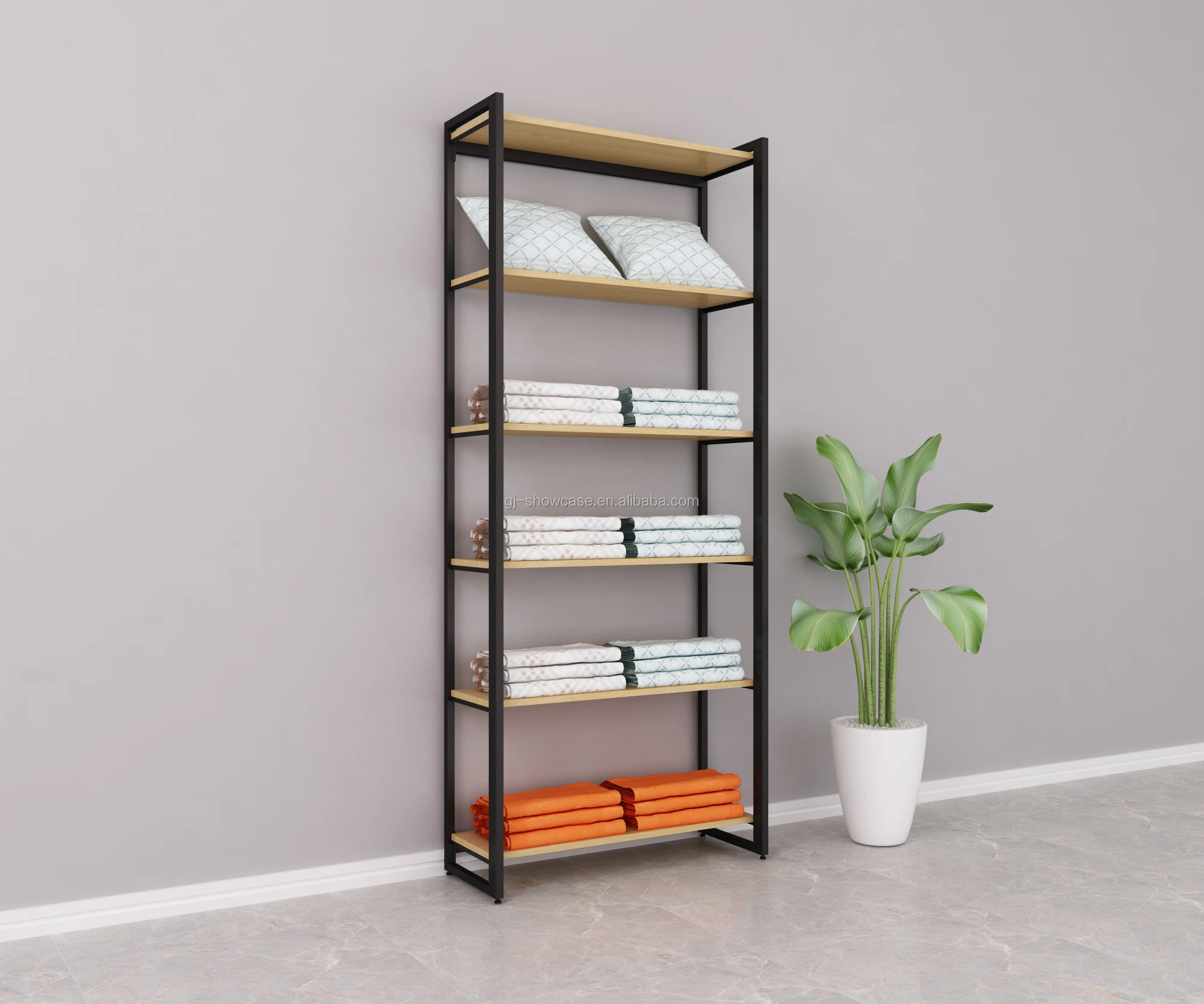 热销金属货架展示家纺展示架柜床家居用品家具零售店货架