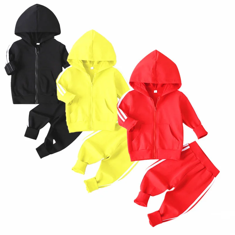 

2022 New Kids Sweatsuit Kids Jogger Set Baby Boys Girls Pullover Joggers Sets Kids Tracksuit