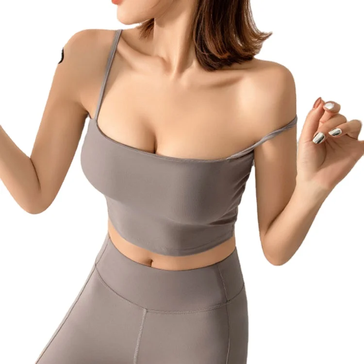 

Modern Simple Design Latest Version Breathable High elasticity work out apparel woman yoga bra, Accept custom color