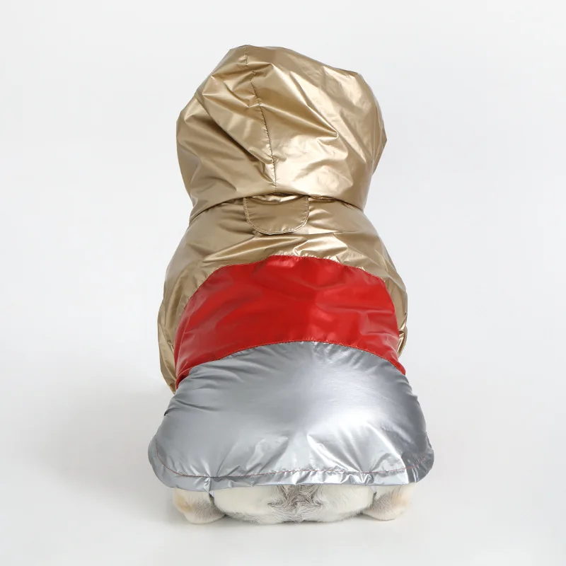 

Wholesale summer thin reflective dog raincoat shiny pet rain clothes