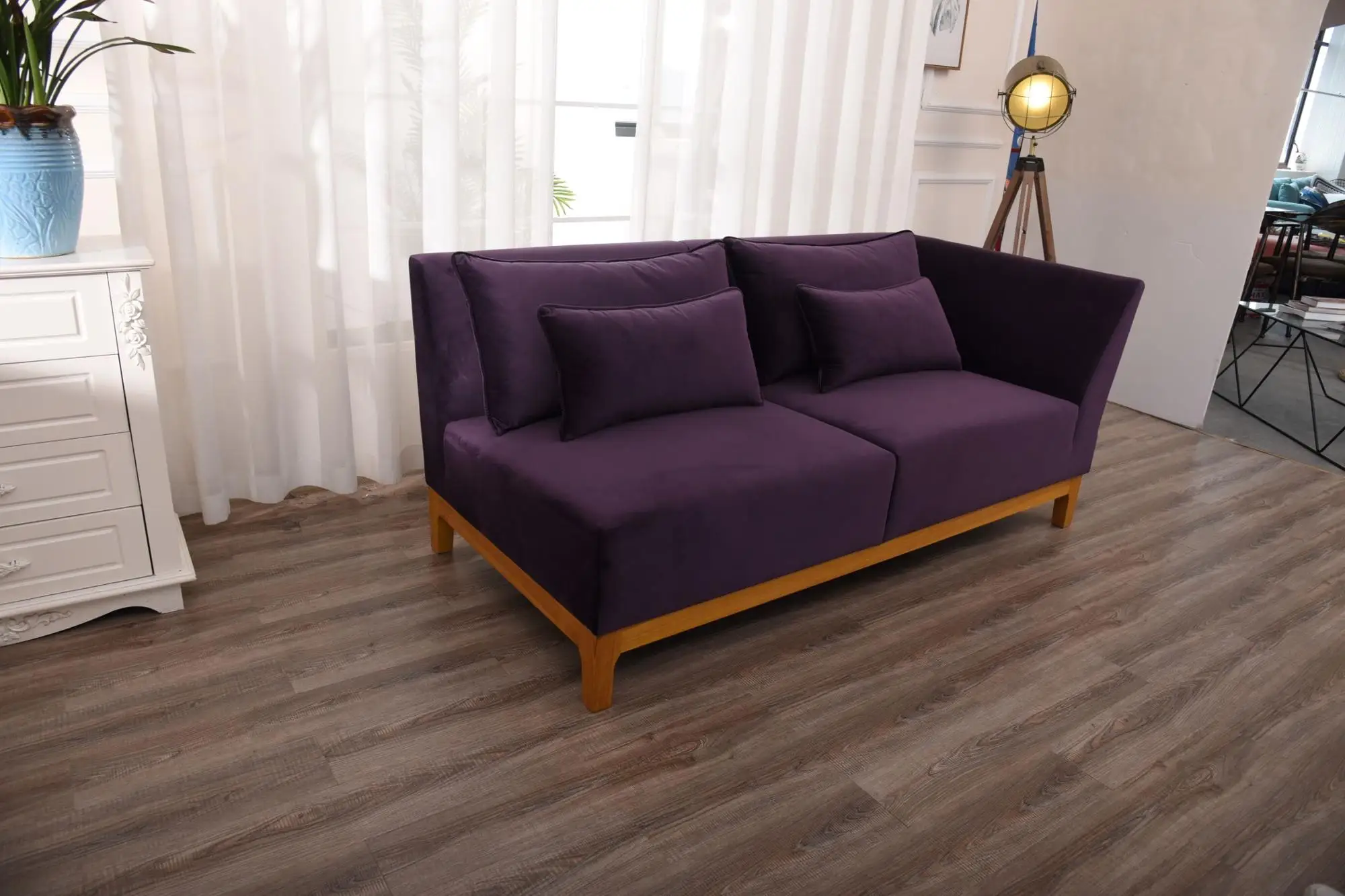 
Home2020 design Purple 3 seater sofa couch Furniture modern MF 1877 