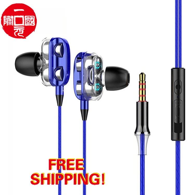 

Wired Headphone HD Stereo Earpiece Button Control in-ear Earphone with Mic Handsfree for Mobile Phone