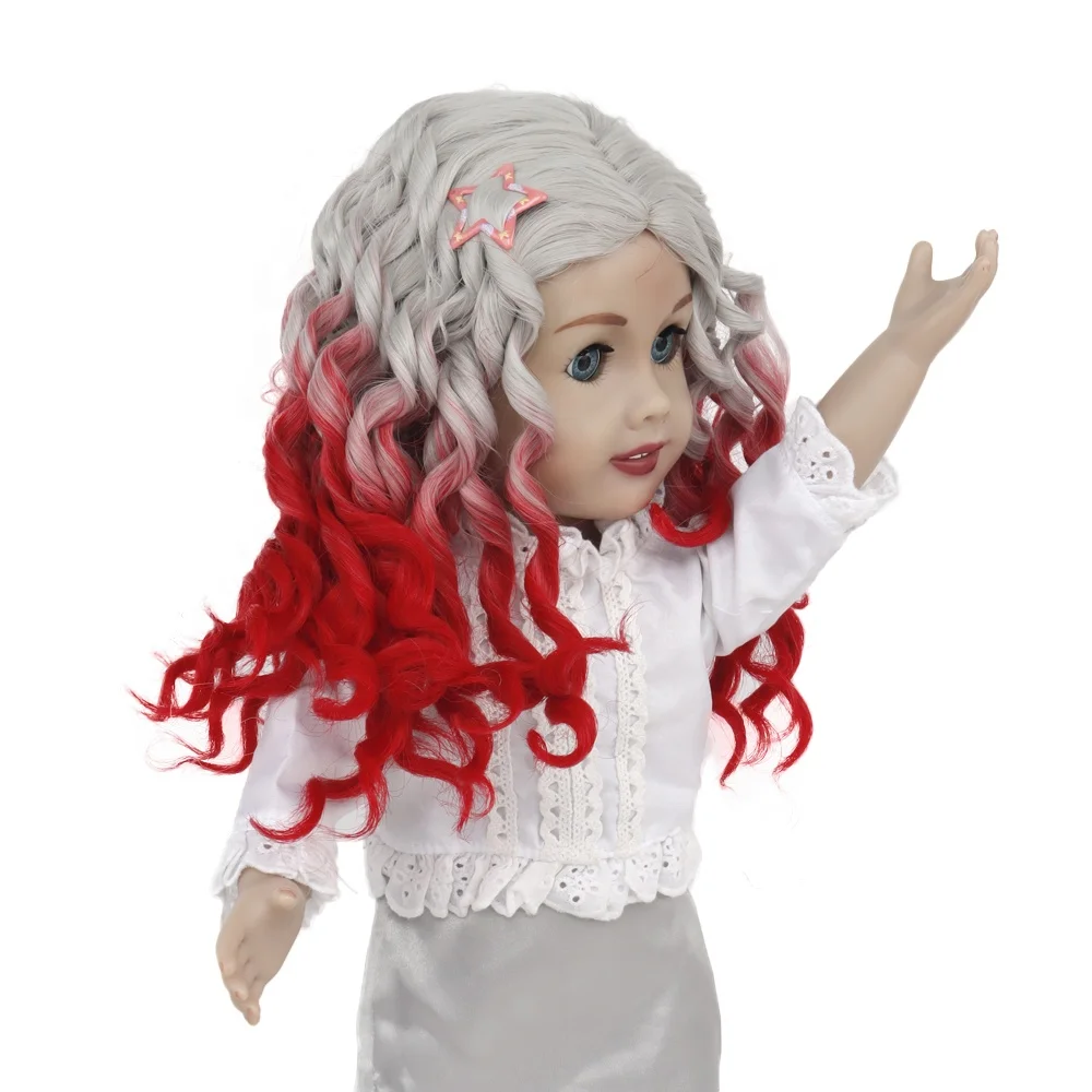 

Doll accessories American hair Clothes curly hair Fits 18 inch Dolls Like Our Generation My Life American Doll wigs Outfits