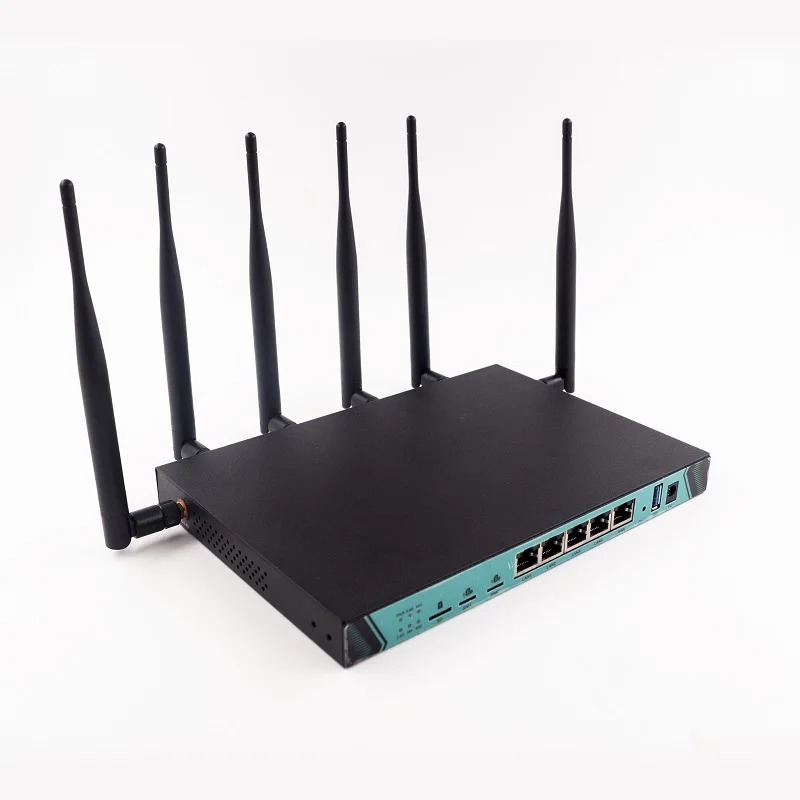 

gigabit ports dual sim support vpn&openwrt wireless 4g/lte load balance router, Black