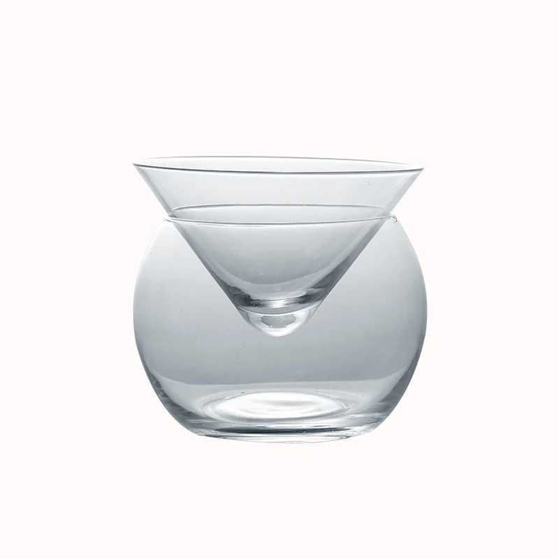 

Lead Free High Quality Mini Wholesale Stemless Martini Glass Cup for Bar, Clear