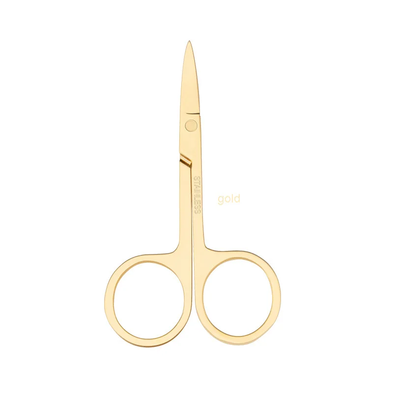 

rose gold matte private label custom eyelash scissors
