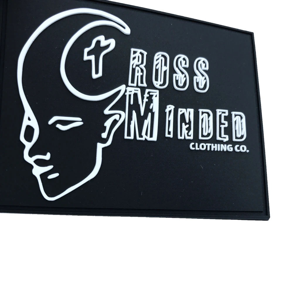 

Brand Names Patches LogoPatch Rubber Custom Patch 3d Iron On Pvc Patch, 12 colors