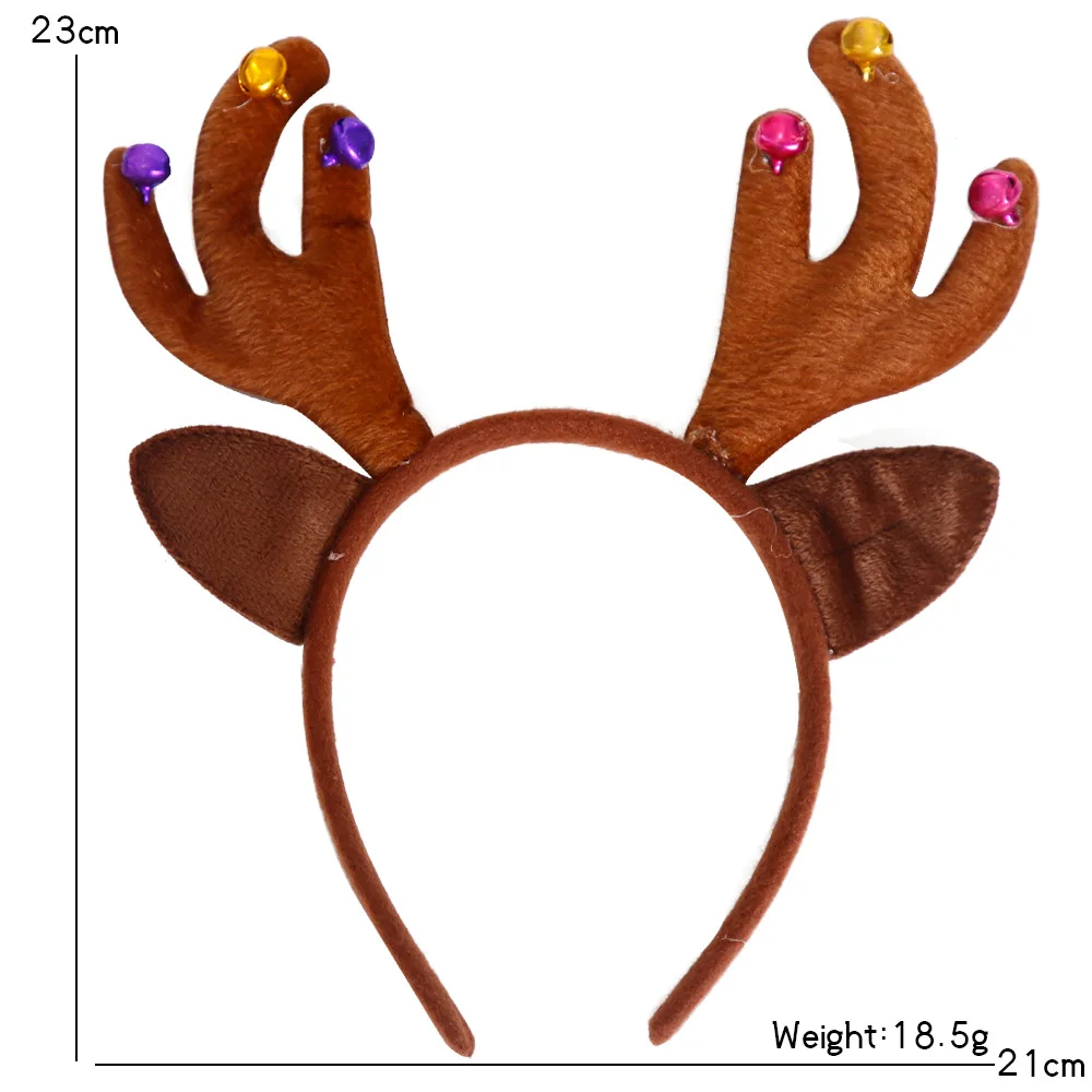 

2023 hot selling new style Christmas cartoon Children's decoration hoop for kids Hairband Headdress Kids Holiday Accessories