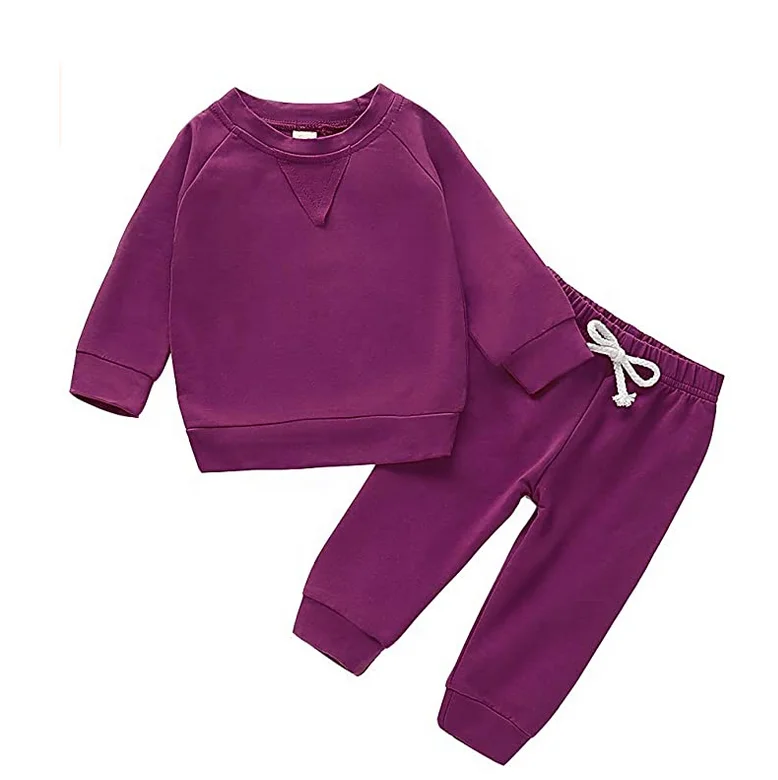 Toddler Solid Colour Kids Sweat Suit - Buy Kids Sweat Suit,Plain Sweat ...