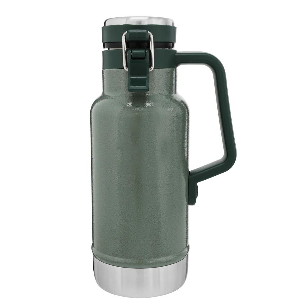 

64oz Stanley Classic Stainless Water Bottle Outdoor Vacuum Cup 21L Steel Beer Growler with Handle for Outside Door, Green, black, blue