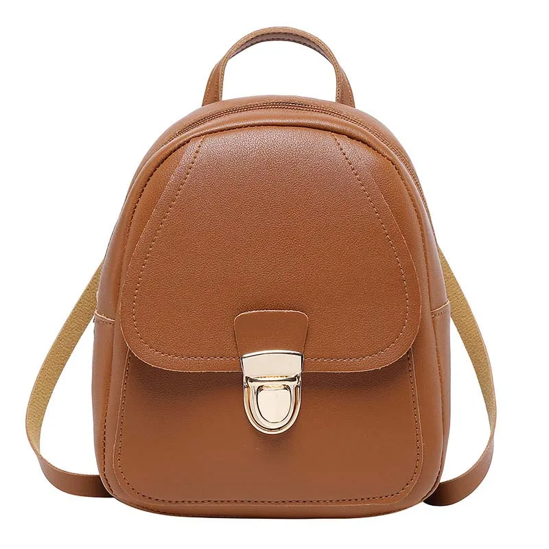 

Korean Style Girls' Backpack Small Retro Multi-Function Back pack Women Shoulder Hand bags Female Bagpack School Bag Pack