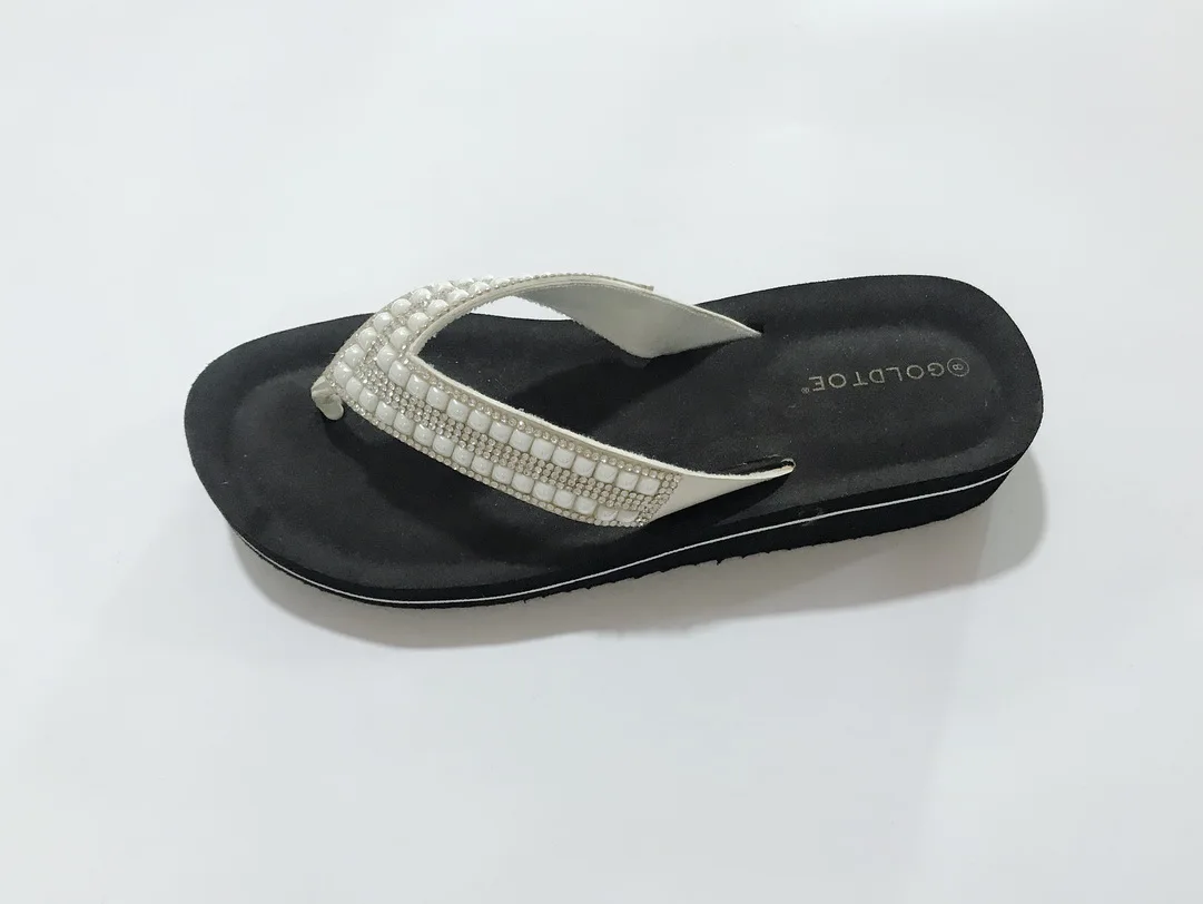 2024 Summer slippers New Fashion Lady High Heel Shoes Wedge Flip Flops