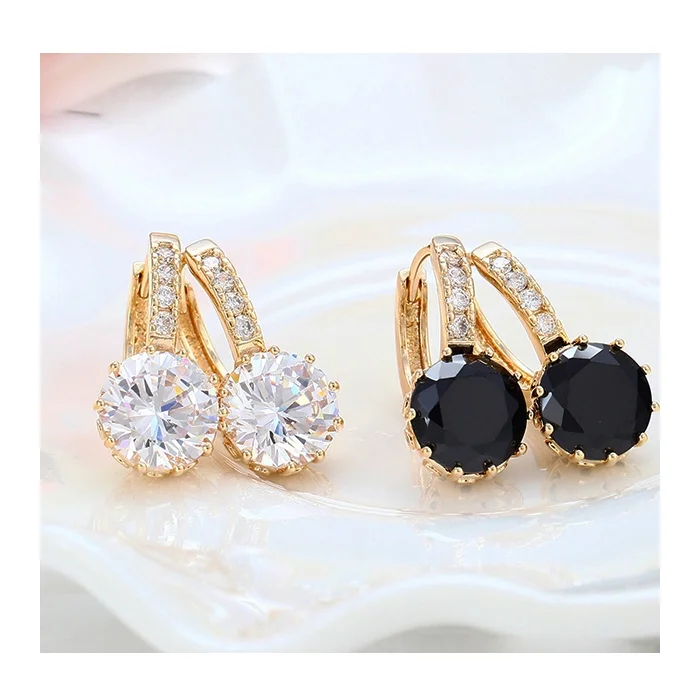 

28303 xuping free shipping jewelry Hot White Stone crystal Earrings with wholesale price