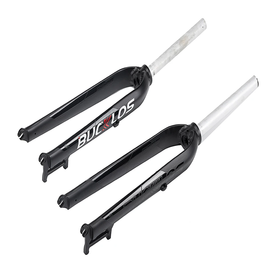 

BUCKLOS MTB Rigid Fork 26 27.5 29 Straight Aluminum Alloy Fork Fit BMX MTB Road Bike, Black/black red