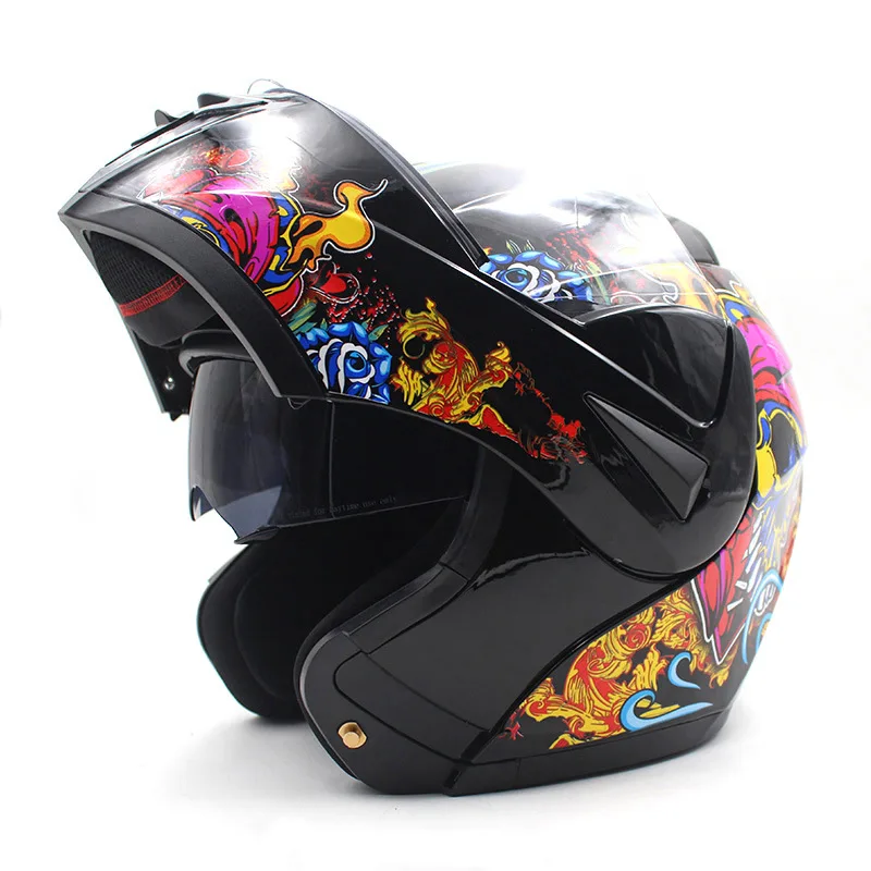 

High Quality ABS Vintage Flip Up Moto Helmate full face helmet for motorcycle, Custom color